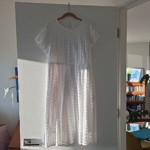 Elegant White Lace Dress